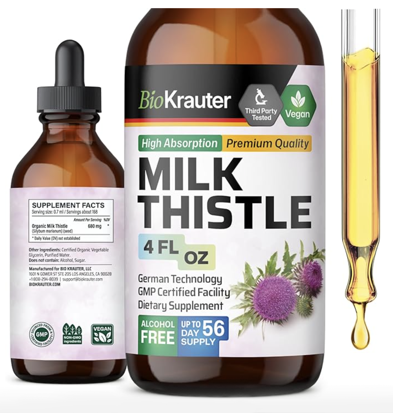 Bio Krauter Milk Thistle Liver Detox Drops